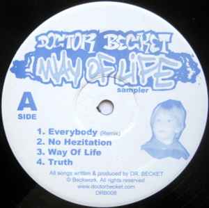 Image of Front Cover of 12" EP - EX/EX - DOCTOR BECKET, Way Of Life Sampler (; DRB008, US 2005), ,  - 5045191S