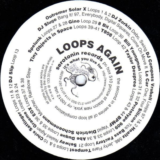 Image of Front Cover of 5025426E: 12" - VARIOUS, Loops Again (Serotonin ; SER.009, US 1997, Plain Sleeve)   /VG