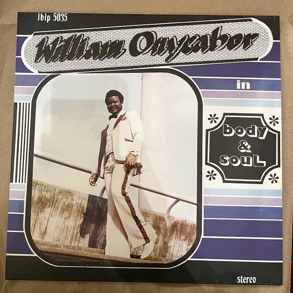Image of Front Cover of LP - NEW/NEW - WILLIAM ONYEABOR, Body & Soul (Luaka Bop; LP-LBOP-5035C, US 2025 Reissue, Blue Vinyl), ,  - 4935181E