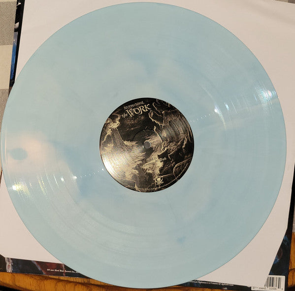 Image of Label Cover of 2xLP - VG/VG+ - RIVERS OF NIHIL, The Work (Metal Blade Records; 3984-25193-1, USA & Canada 2021, Gatefold, Insert, White and Blue Melt Vinyl), Light ring wear to sleeve.   Barcode differs from discogs link.,  - 5025440E