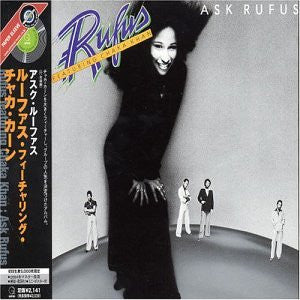 Image of Front Cover of CD - VG/VG+ - RUFUS FEATURING CHAKA KHAN, Ask Rufus (Geffen Records; UICY-9407, Japan 2004 Reissue, CD in LP replica card gatefold sleeve, Insert), Small sticker residue on front of sleeve.,  - 5055162S