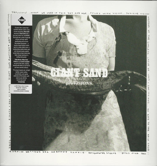 Image of Front Cover of 12" - VG+/VG - GIANT SAND, *proVISIONS* (Fire Records; FAME024LP, UK 2018 reissue, Inner, Postcard, White Vinyl, Ltd Edition (1000)), ,  - 5025448E