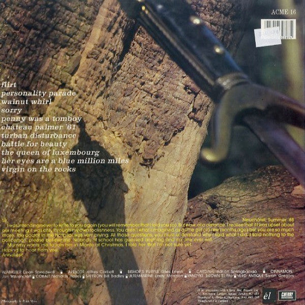 Image of Back Cover of LP - VG/VG - THE KING OF LUXEMBOURG, "Sir" ( l; ACME 16, UK 1988), ,  - 1816151C