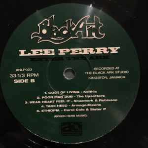 Image of Back Cover of 5145033S: LP - VARIOUS, Lee Perry - Enter The Ark (Ascension Records; ANLP023, Australia 2000) !!!!NO SLEEVE!!!!  /VG