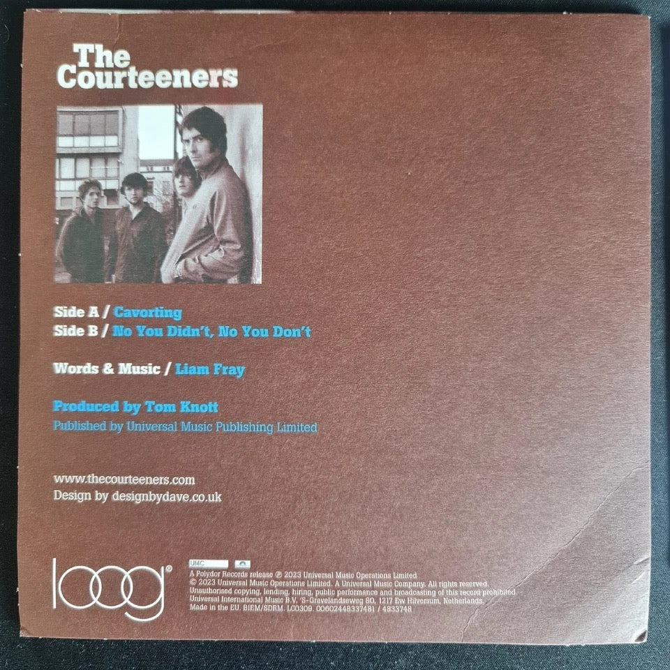 Image of Back Cover of 7" - VG+/VG+ - THE COURTEENERS, Cavorting /No You Didn't, No You Don't (Loog; LOOG 022, Europe 2023 Reissue, Picture Sleeve), ,  - 5155022S