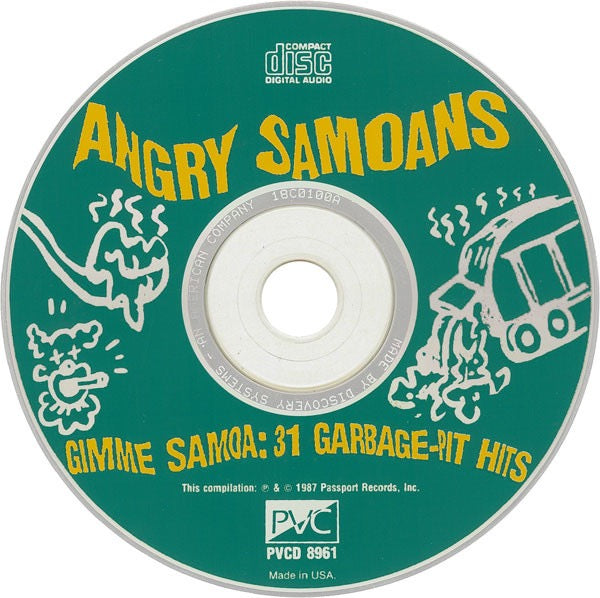 Image of Label Cover of CD - VG+/VG+ - ANGRY SAMOANS, Gimme Samoa: 31 Garbage-Pit Hits (PVC Records; PVCD 8961, US 1987, Jewel Case), ,  - 5115007C