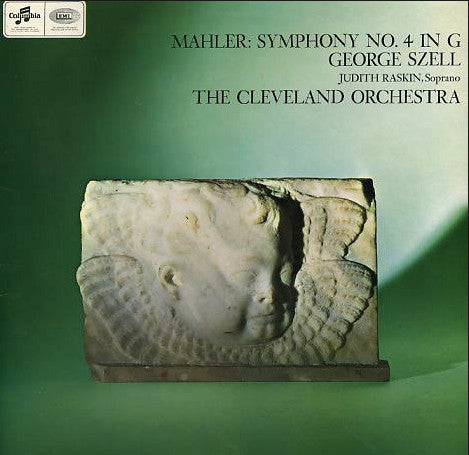 Image of Front Cover of 5025163E: LP - GEORGE SZELL, THE CLEVELAND ORCHESTRA, JUDITH RASKIN, Mahler: Symphony No. 4 In G (Columbia; SAX 5283, UK 1967, Laminated Flipback Sleeve) Very Light Surface Noise  VG+/VG