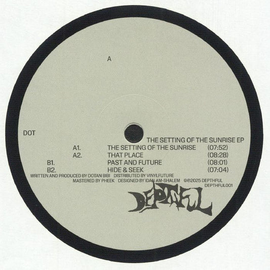 Image of Front Cover of 5125055E: 12" EP - DOT, The Setting Of The Sunrise EP (Depthful; DEPTHFUL001, Germany 2025, Plain Sleeve)   /VG