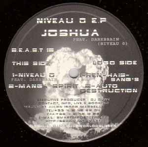 Image of Front Cover of LP - VG/G+ - JOSHUA, Niveau 0 E.P (B.E.A.S.T. Records; B.E.A.S.T 15, France 2000, Die Cut Company Sleeve), few scuffs both sides - nothing major,  - 5145054S