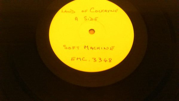 Image of Front Cover of LP - /VG+ - SOFT MACHINE, Land Of Cockayne (EMI; EMC3348, UK 1981, Plain Yellow Label Promo, Plain Sleeve), ,  - 5125181E