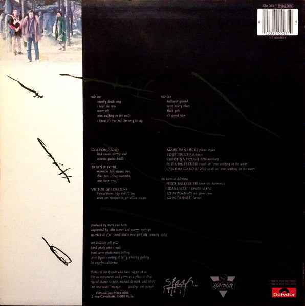 Image of Back Cover of 5145088S: LP - VIOLENT FEMMES, Hallowed Ground (Polydor; 820 093-1, France 1984) Edge and Ring Wear  VG/VG+