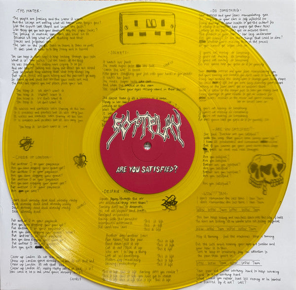 Image of Label Cover of 5125193E: LP - SOFT PLAY (SLAVES), Are You Satisfied? (Universal Music Recordings; 7816362, Worldwide 2025, Gatefold, 2 Inners, Pink and Yellow Vinyl)   VG+/VG+