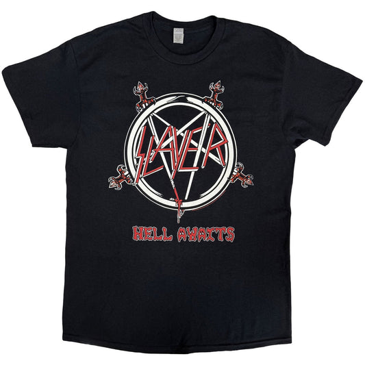 Image of Front Cover of Accessories - NEW/NEW - SLAYER, Hell Awaits Tour 1985 T-Shirt XL (, UK ), ,  - 5155178S