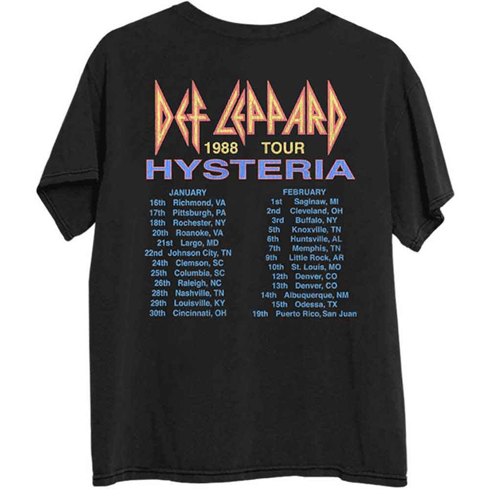 Image of Back Cover of Accessories - NEW/NEW - DEF LEPPARD, Hysteria 1988 tour T-Shirt M (; DEFLTS24MB02, UK ), ,   - 0856019S