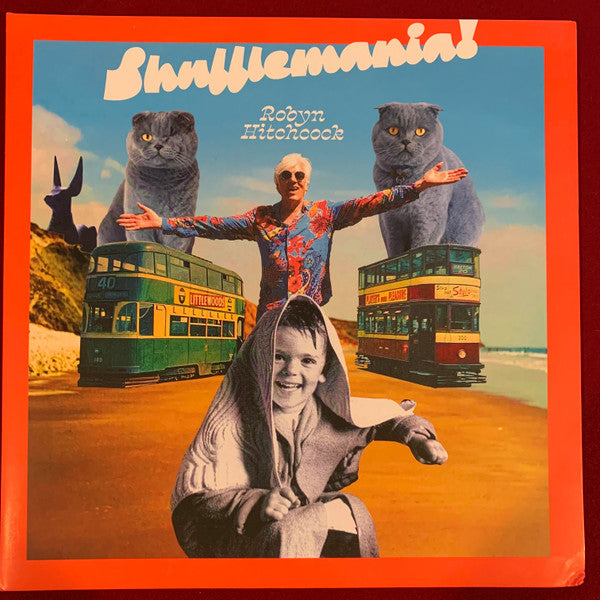 Image of Front Cover of LP - NEW/NEW - ROBYN HITCHCOCK, Shufflemania! (Tiny Ghost Records; TINY GHOST - 07, US 2022, Gatefold, Limited Edition, Black Vinyl), , A psychedelic pop record full of surreal lyrics, jangly guitars and strange turns of phrase. Hitchcock�s knack for finding the absurd in everyday life is as sharp as ever. - 4036176E