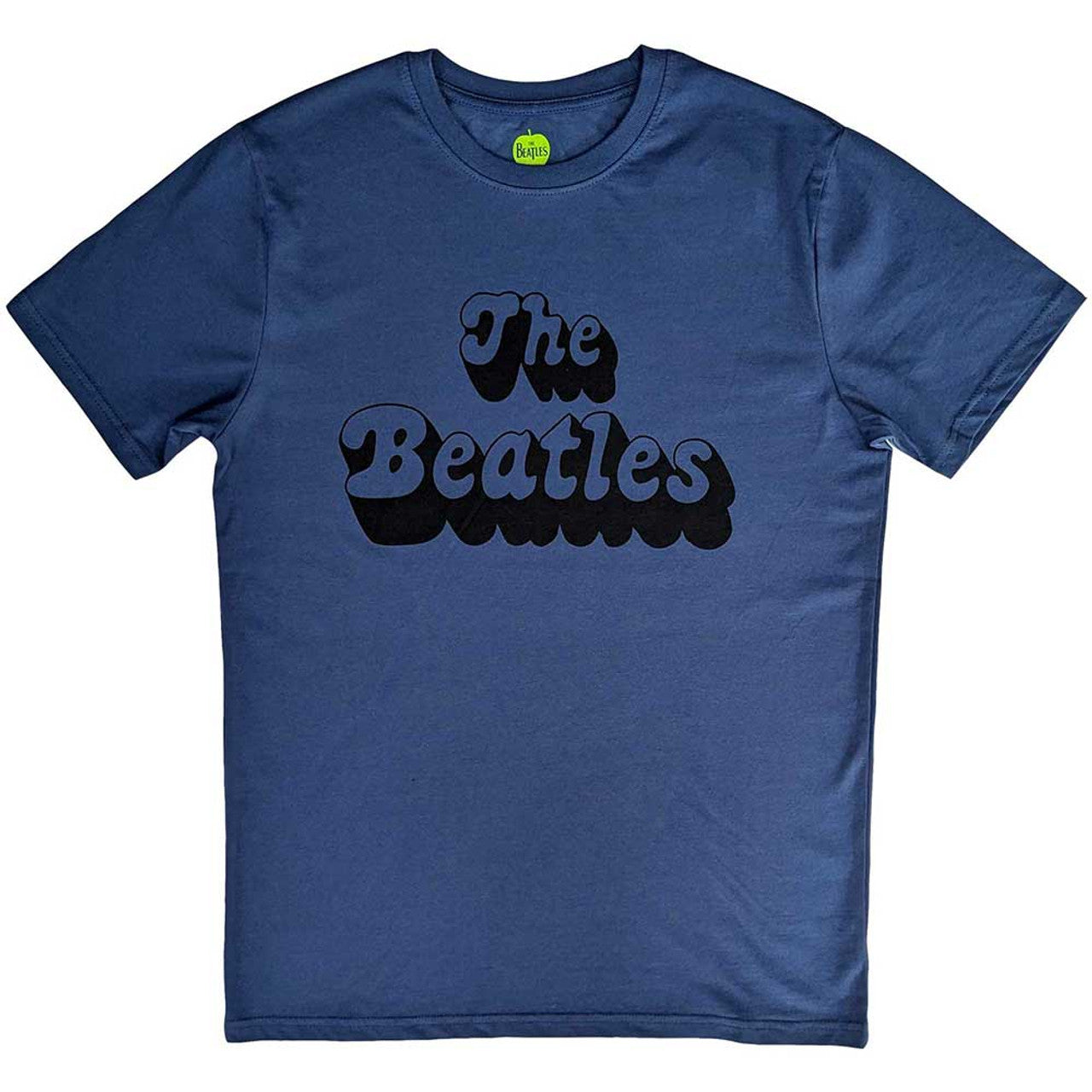 Image of Front Cover of 5155133S: Accessories - THE BEATLES, 70' Logo T-Shirt Denim Blue L (, Europe )   NEW/NEW