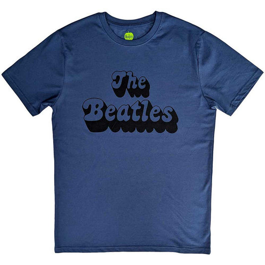 Image of Front Cover of Accessories - NEW/NEW - THE BEATLES, 70' Logo T-Shirt Denim Blue L (, Europe ), ,   - 5155133S