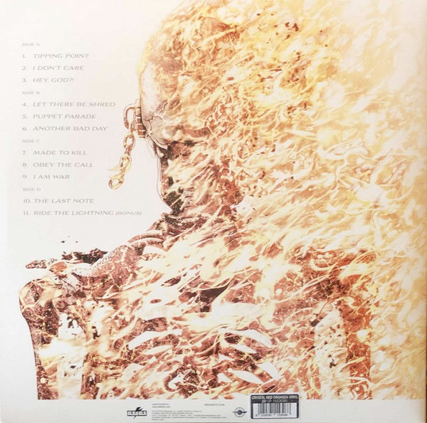 Image of Back Cover of 2xLP - NEW/NEW - MEGADETH, Megadeth (BLKIIBLK; BBLP1532CRO, Europe 2026, Gatefold, Booklet, Indies Exclusive Crystal Red Organza Vinyl), ,  - 2516189C