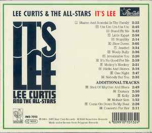 Image of Back Cover of CD - VG+/VG+ - LEE CURTIS AND THE ALL-STARS*, It's Lee (Repertoire Records; IMS 7013, Germany 1994, Jewel Case, Booklet), ,  - 5135238E