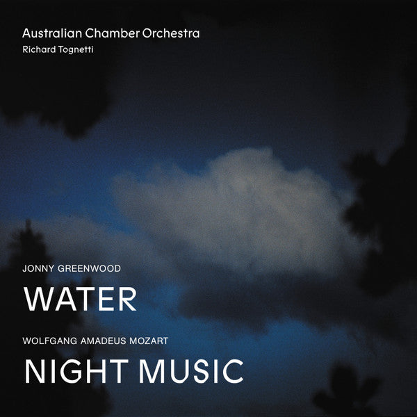 Image of Front Cover of LP - VG/VG+ - JONNY GREENWOOD / WOLFGANG AMADEUS MOZART - AUSTRALIAN CHAMBER ORCHESTRA, RICHARD TOGNETTI, Water / Night Music (ABC Classics; 481 5735, Australia 2017, Gatefold, Insert), Sleeve has some shelf wear but is still nice.,  - 5115324C