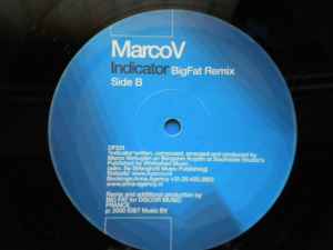 Image of Label Cover of 5115418C: 12" - MARCO V, Indicator (Duty Free Recordings; DF 031, UK 2001, Picture Sleeve) Compression marks and light hairlines.  VG/G+