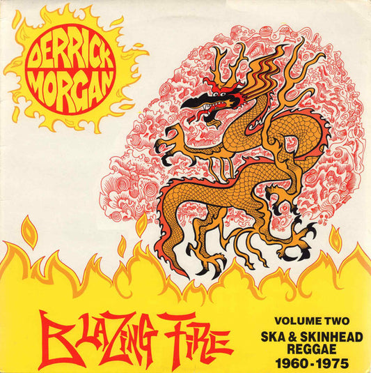 Image of Front Cover of 5245114S: LP - DERRICK MORGAN, Blazing Fire, Vol.2 (Unicorn Records; PHZA-72, UK & Europe 1990)   VG+/VG+