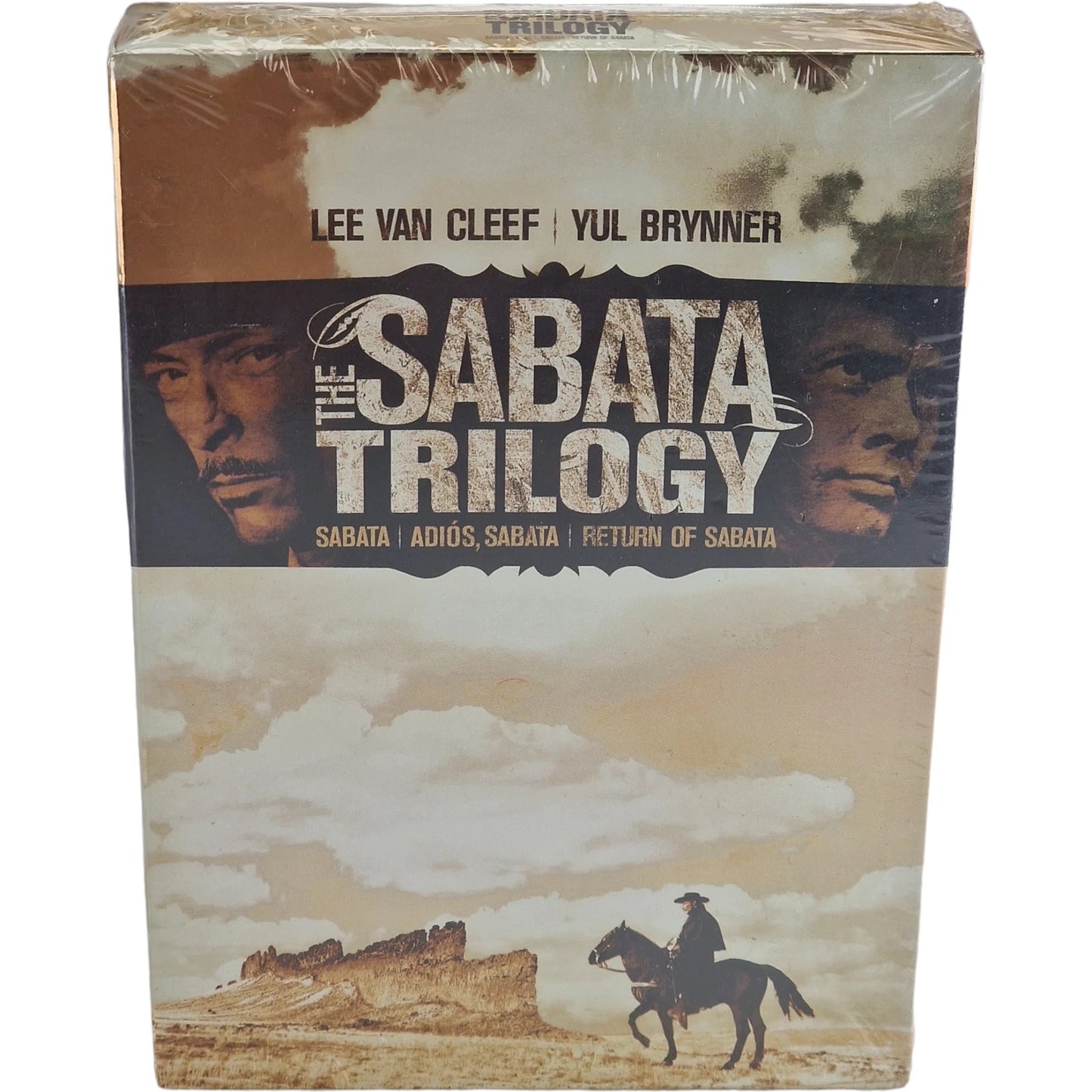 Image of Front Cover of 3xDVD - VG+/VG+ - LEE VAN CLEEF, YUL BRYNNER, The Sabata Trilogy (Metro Goldwyn Meyer; 12240, US , Box Set, Region 1 US), ,  - 5235104E