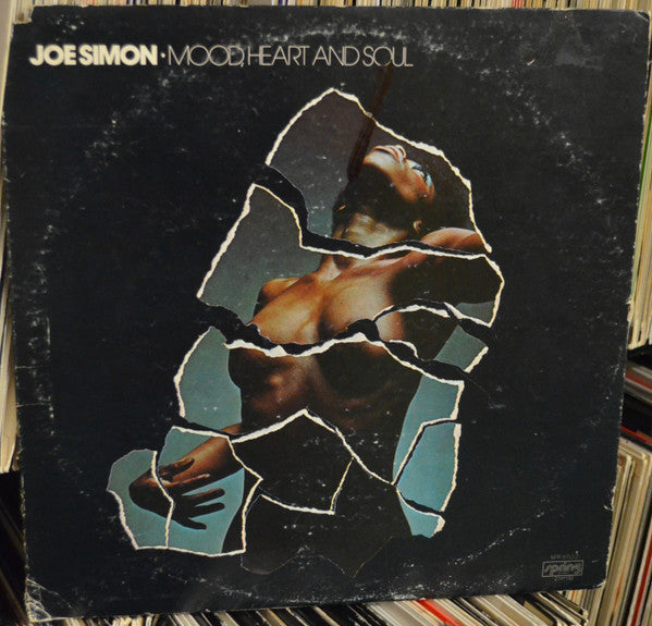 Image of Front Cover of 5215214C: LP - JOE SIMON, Mood, Heart And Soul (Spring Records; SPR 6702, US 1974) Sleeve has some heavy wear, creasing, and a notched cut-out at top corner that's creased and coming away slightly  G+/VG