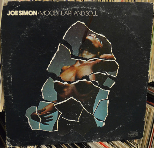 Image of Front Cover of 5215214C: LP - JOE SIMON, Mood, Heart And Soul (Spring Records; SPR 6702, US 1974) Sleeve has some heavy wear, creasing, and a notched cut-out at top corner that's creased and coming away slightly  G+/VG