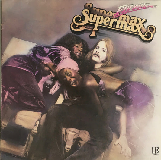 Image of Front Cover of 5215215C: LP - SUPERMAX, Fly With Me (Elektra; ELK 52 128, Germany 1979, Company Inner) Sleeve worn with large creases at one corner and bumps / creases at another. Inner creased and damaged  G+/VG