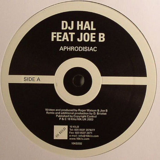 Image of Front Cover of 5225231E: 12" - DJ HAL, Aphrodisiac (10 Kilo; 10 KG 032, UK 2004) A few light surface marks but plays well. A small scratch to outer groove but nowhere near start of track  /VG
