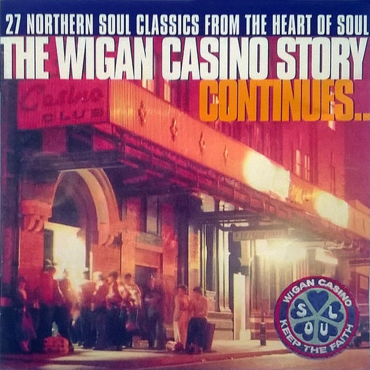Image of Front Cover of CD - VG+/VG+ - VARIOUS, The Wigan Casino Story Continues... (Goldmine Soul Supply; GSCD72, UK 1995, Jewel Case), ,  - 0116012C