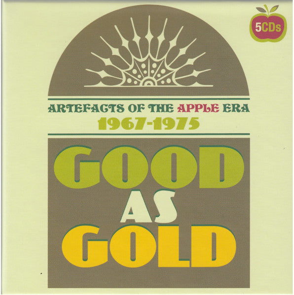 Image of Front Cover of 0136010E: 5xCD - VARIOUS, Good As Gold (Artefacts Of The Apple Era 1967-1975) (Grapefruit Records; CRSEGBOX093, Europe 2021, Box Set)   EX/EX