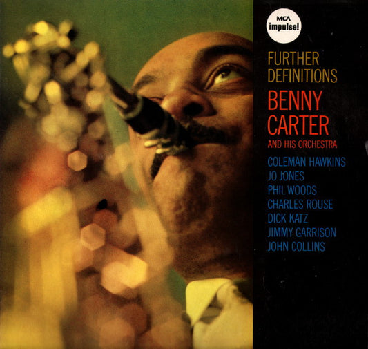Image of Front Cover of LP - VG/VG+ - BENNY CARTER AND HIS ORCHESTRA, Further Definitions (Jasmine Records; JAS 14, UK 1980s Reissue), ,  - 0116327C