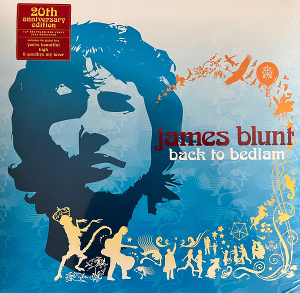 Image of Front Cover of LP - EX/EX - JAMES BLUNT, Back To Bedlam (Custard Records; 5021732378132, USA & Europe 2024 Reissue, Insert, Red Vinyl, 20th Anniversary), Opened Instore, Still In Stickered Shrinkwrap,  - 2946055S