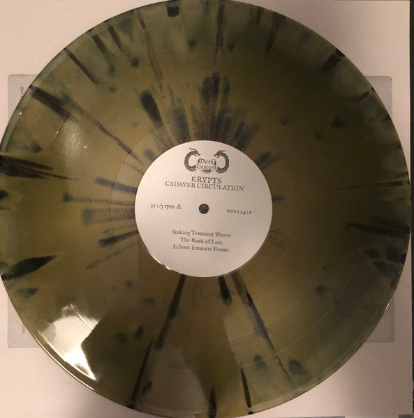 Image of Label Cover of LP - VG+/VG+ - KRYPTS, Cadaver Circulation (Dark Descent Records; DDR224LP, US 2019, Insert, Gold /Green Mix With Black Splatter Vinyl), Clean copy,  - 0116402C