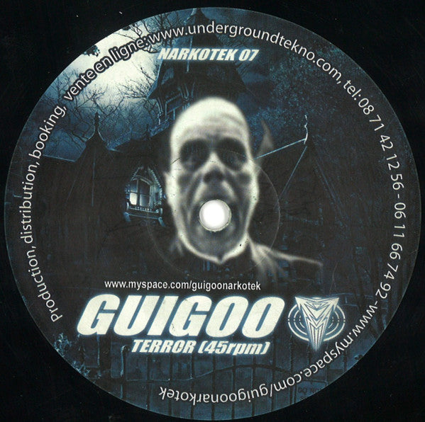 Image of Front Cover of 12" - VG/G+ - GUIGOO / KEFRAN, Narkotek 07 (Narkotek; NKT 07, France 2007, Die Cut Company Sleeve), Strong G+, light marks only.,  - 0126153E