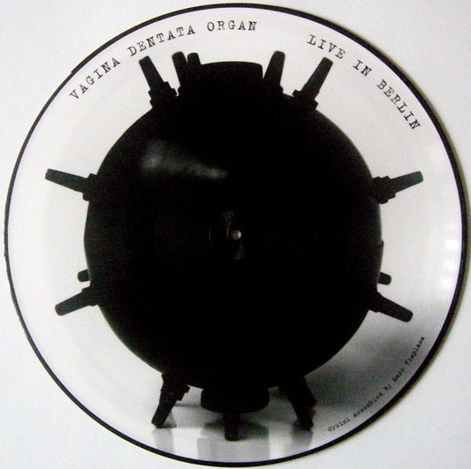 Image of Front Cover of 0216029C: 12" - VAGINA DENTATA ORGAN, Live In Berlin (Harbinger Sound; HARBINGER107, UK 2012, Plastic Sleeve, Picture Disc. Limited to 100) Plastic sleeve split  VG/VG+