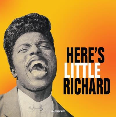 Image of Front Cover of 0216071C: LP - LITTLE RICHARD, Here's Little Richard (Not Now Music; NOTLP151, Europe 2014 Reissue, Yellow Vinyl) Ring wear on rear sleeve.  VG/VG