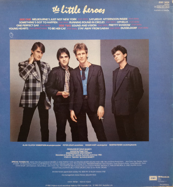 Image of Back Cover of LP - VG/VG+ - THE LITTLE HEROES, Play By Numbers (EMI; EMC 3424, UK 1982), ,  - 0216116C