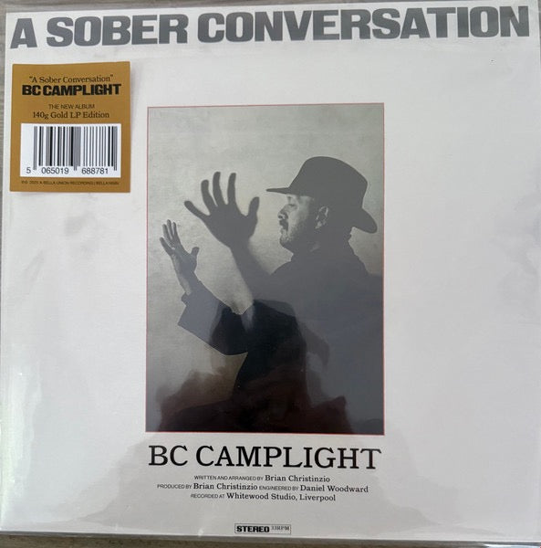Image of Front Cover of LP - NEW/NEW - BC CAMPLIGHT, A Sober Conversation (Bella Union; BELLA1658V, UK 2025, Inner & Insert, Limited Edition, Gold Vinyl), ,  - 0136118E