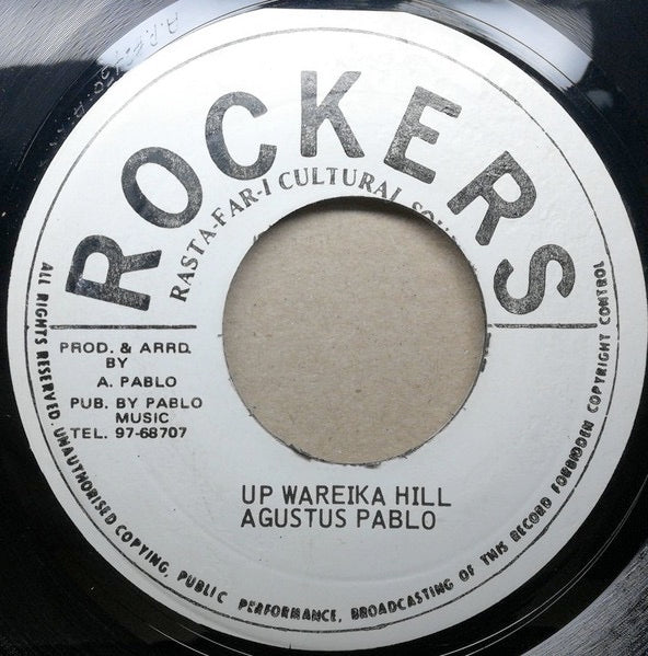 Image of Front Cover of 7" - /G+ - AUGUSTUS PABLO, Up Wareika Hill (Rockers; , US 1974), Lots of light marks, plays above grade; light background only.,  - 0216133C