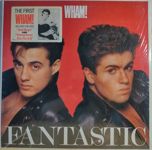 Image of Front Cover of 0246101S: LP - WHAM! U.K., Fantastic (Columbia; FC 38911, US Reissue, Inner, Hype Sticker on Shrink)   VG/VG+