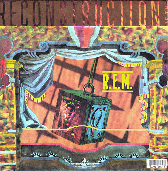 Image of Back Cover of LP - VG/VG - R.E.M., Fables Of The Reconstruction / Reconstruction Of The Fables (I.R.S. Records; IRS-5592, US 1985, Inner, Pinckneyville Pressing), Scuffs, edge wear, seam splits on inner,  - 0246079S