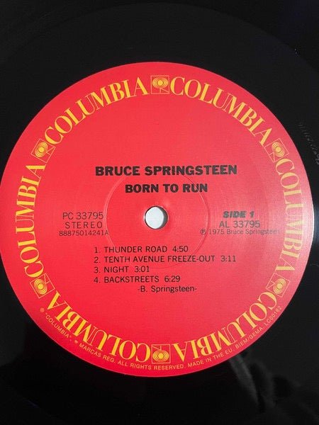 Image of Label Cover of LP - EX/EX - BRUCE SPRINGSTEEN, Born To Run (Columbia; PC 33795, Europe 2022 Reissue, Gatefold), Opened Instore, Still In Shrinkwrap,  - 2826061E