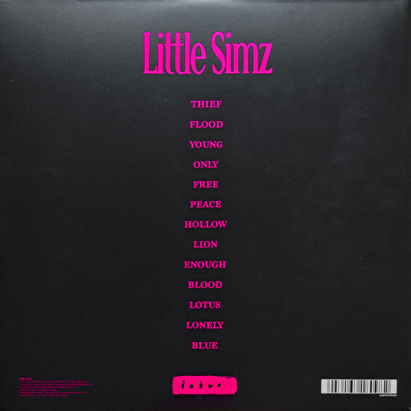 Image of Back Cover of 2xLP - NEW/NEW - LITTLE SIMZ, Lotus (AWAL Recordings Ltd; SIM001LP, Worldwide 2025, 2 Inners, 180 Gram Black Vinyl), ,  - 0956229S