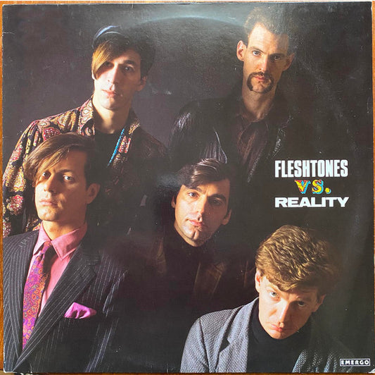 Image of Front Cover of 0226219E: LP - FLESHTONES, Fleshtones Vs. Reality (Emergo ; EM 9634, Europe 1987)   VG+/EX