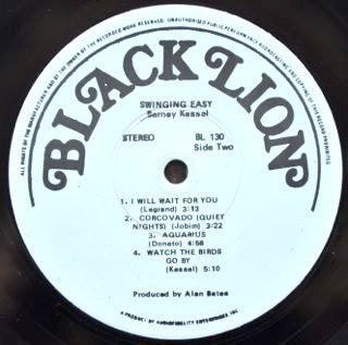 Image of Back Cover of LP - G+/VG - BARNEY KESSEL, Swinging Easy! (Black Lion Records; BL-130, US 1974, Promo, Pasteback Sleeve), Seam splits to sleeve.,  - 0216461C