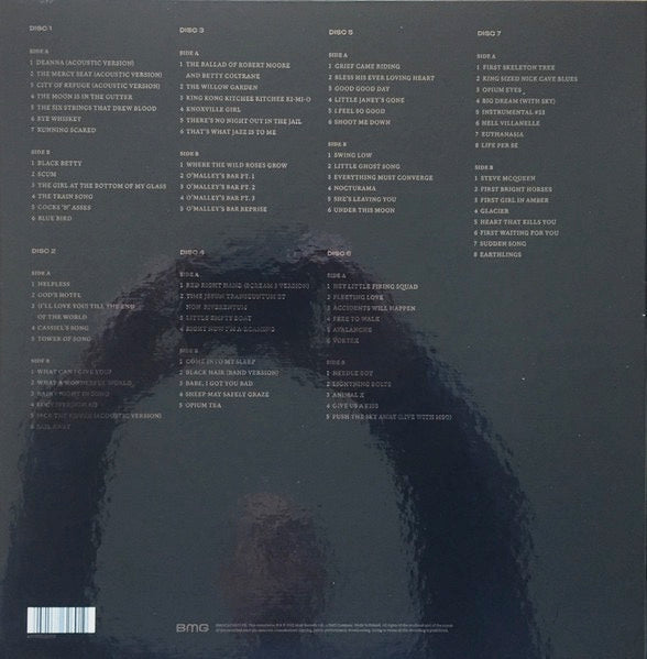 Image of Back Cover of 7xLP - VG+/VG+ - NICK CAVE AND THE BAD SEEDS, B-Sides & Rarities (Parts I & II) (BMG ; BMGCAT450LPX, UK & Europe 2021, Box Set, Booklet), Box still in opened stickered shrinkwrap,  - 0216424C