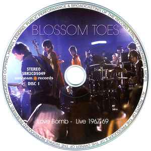 Image of Label Cover of 0216502C: 2xCD - BLOSSOM TOES, Love Bomb - Live 1967-69 (Sunbeam Records; SBR2CD5049, UK 2009, Jewel Case)   VG+/VG+